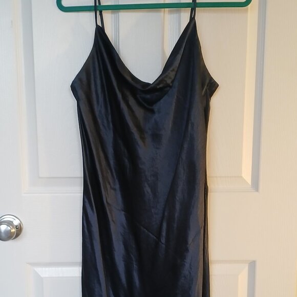 Full-Length Satin Evening Dress - Picture 1 of 4